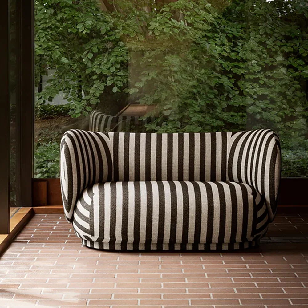 Rico 2-sits soffa Louisiana - Sand/Black