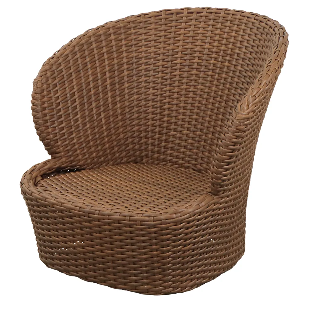 cane-line, coast snurrfåtölj umber brown