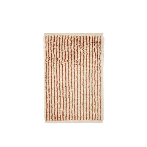 Kami Knuten Matta - 80x120 cm - Off-white/Red Brown
