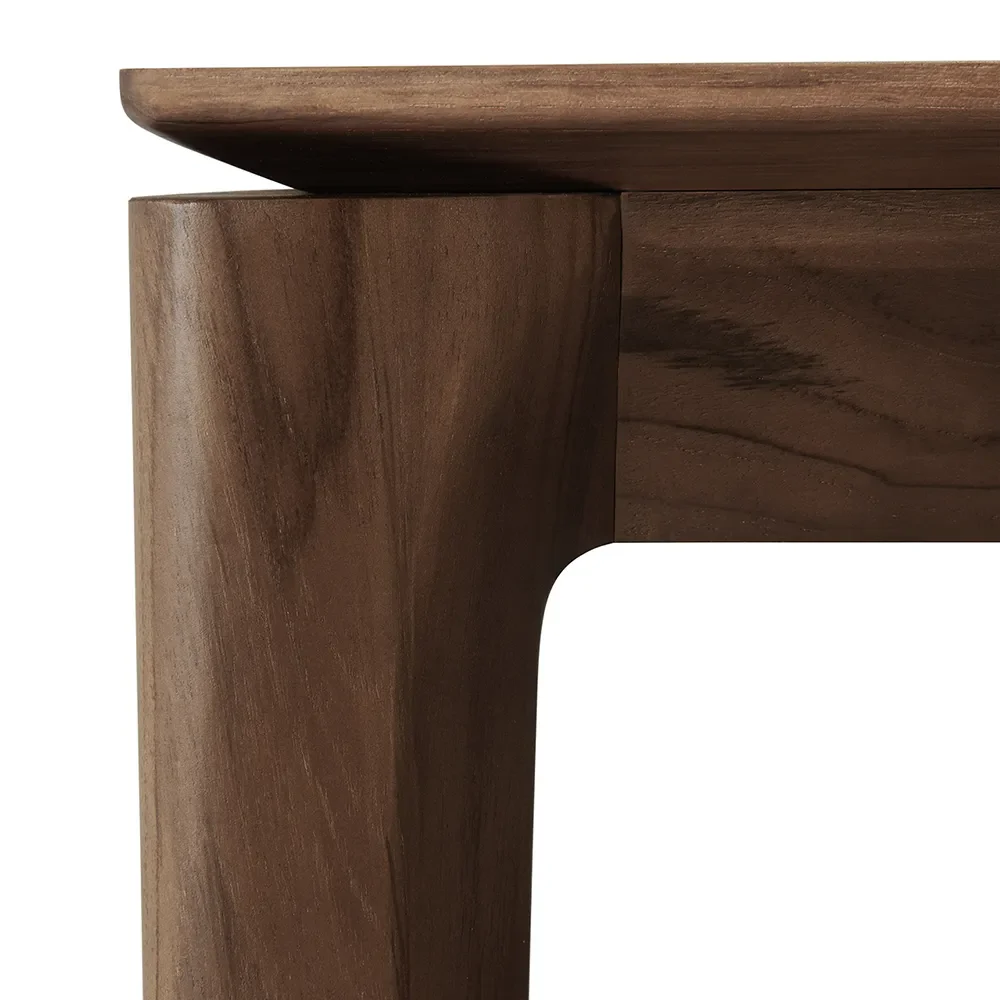 Bok Matbord 100x240 cm Brunlackad Teak