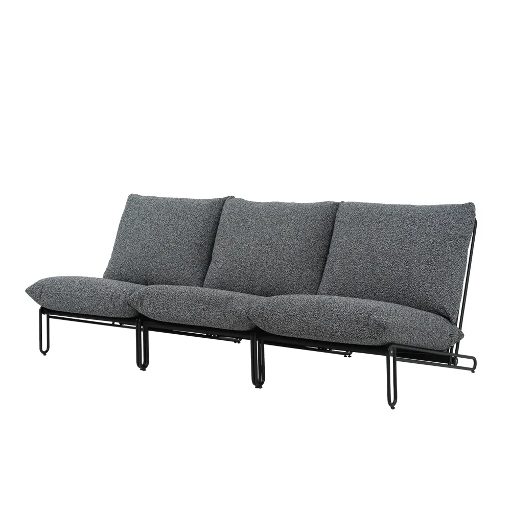 Blixt fåtölj Svart / Teddy ant