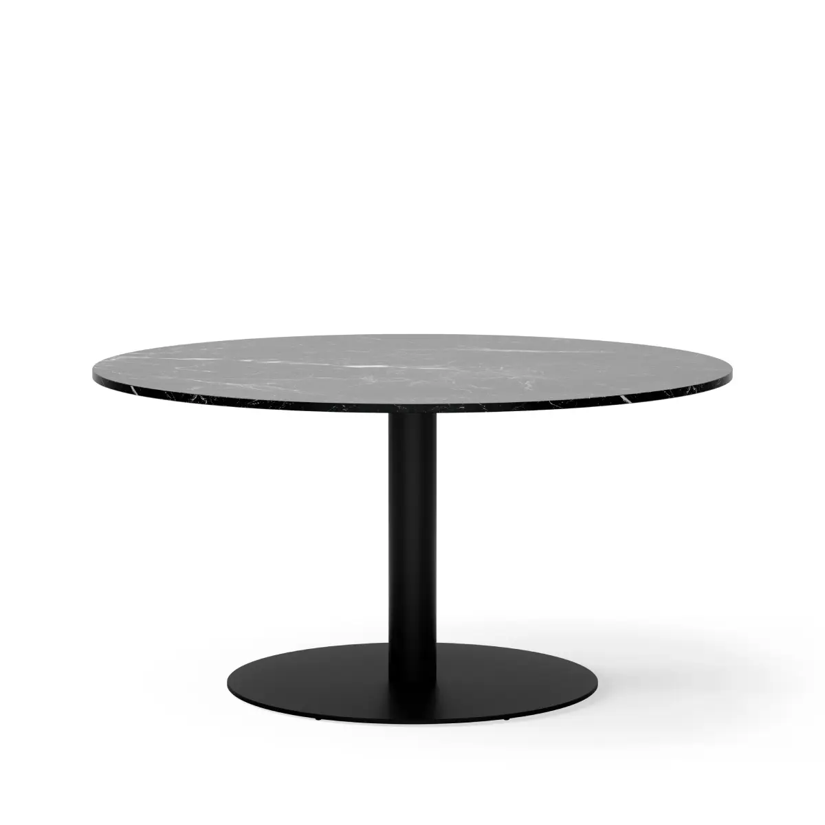 New Works, Florence Pelarbord Ø145cm Svart Marquina Marmor