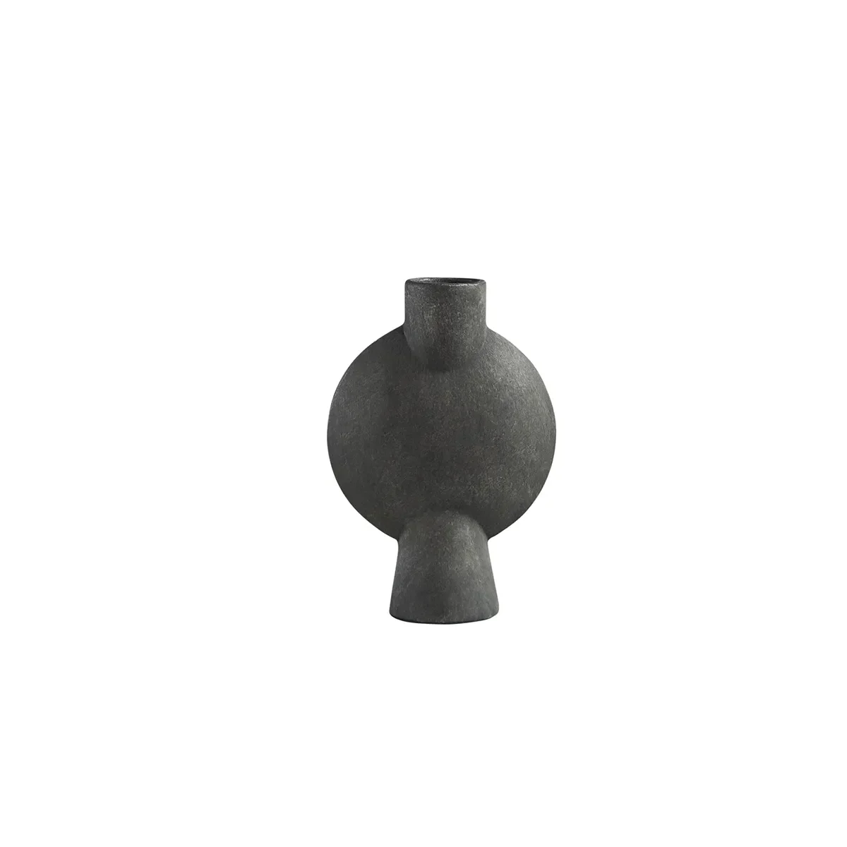 Handmålad vas Sphere Bubl Mini Dark Grey H19 cm