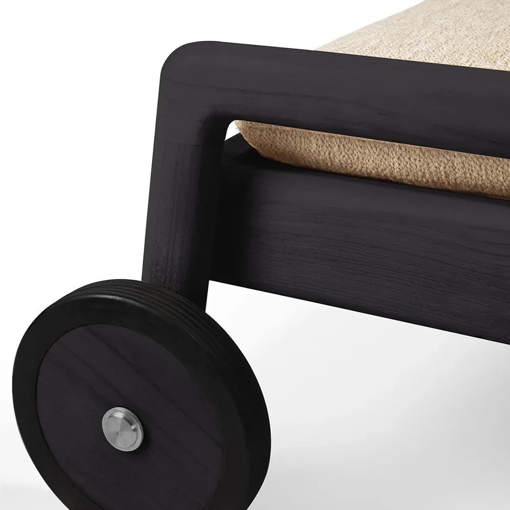 Jack Solsäng Black/Natural tunn dyna 