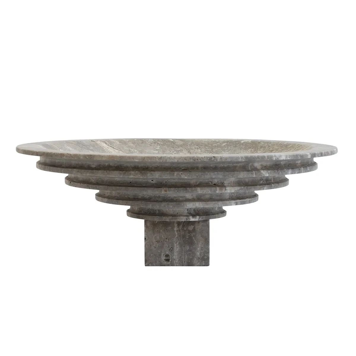 Dekorationsskål i Travertine Sori Big, Ø 40 cm