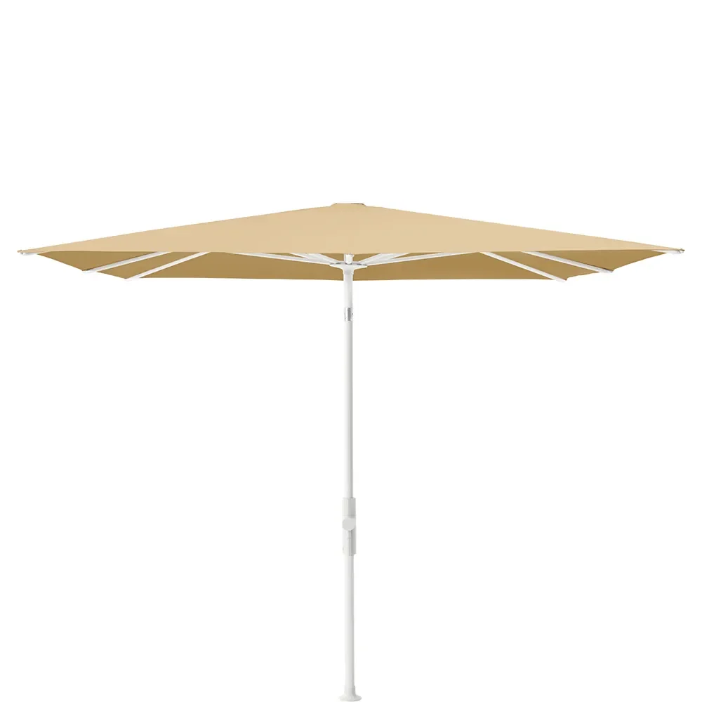 Glatz, Twist parasoll 240x240 cm matt white Kat.5 604 Cereal