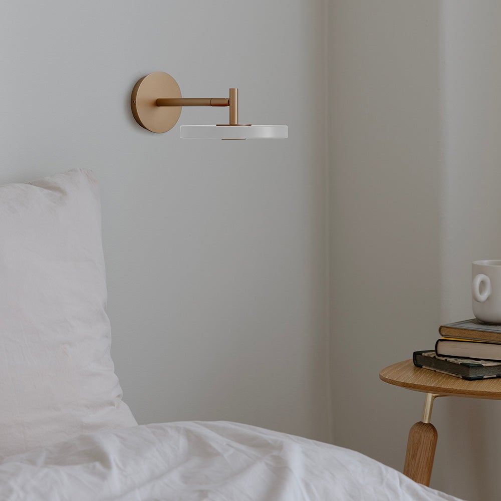 Asteria Wall Short Vägglampa Ø15 cm Pearl White