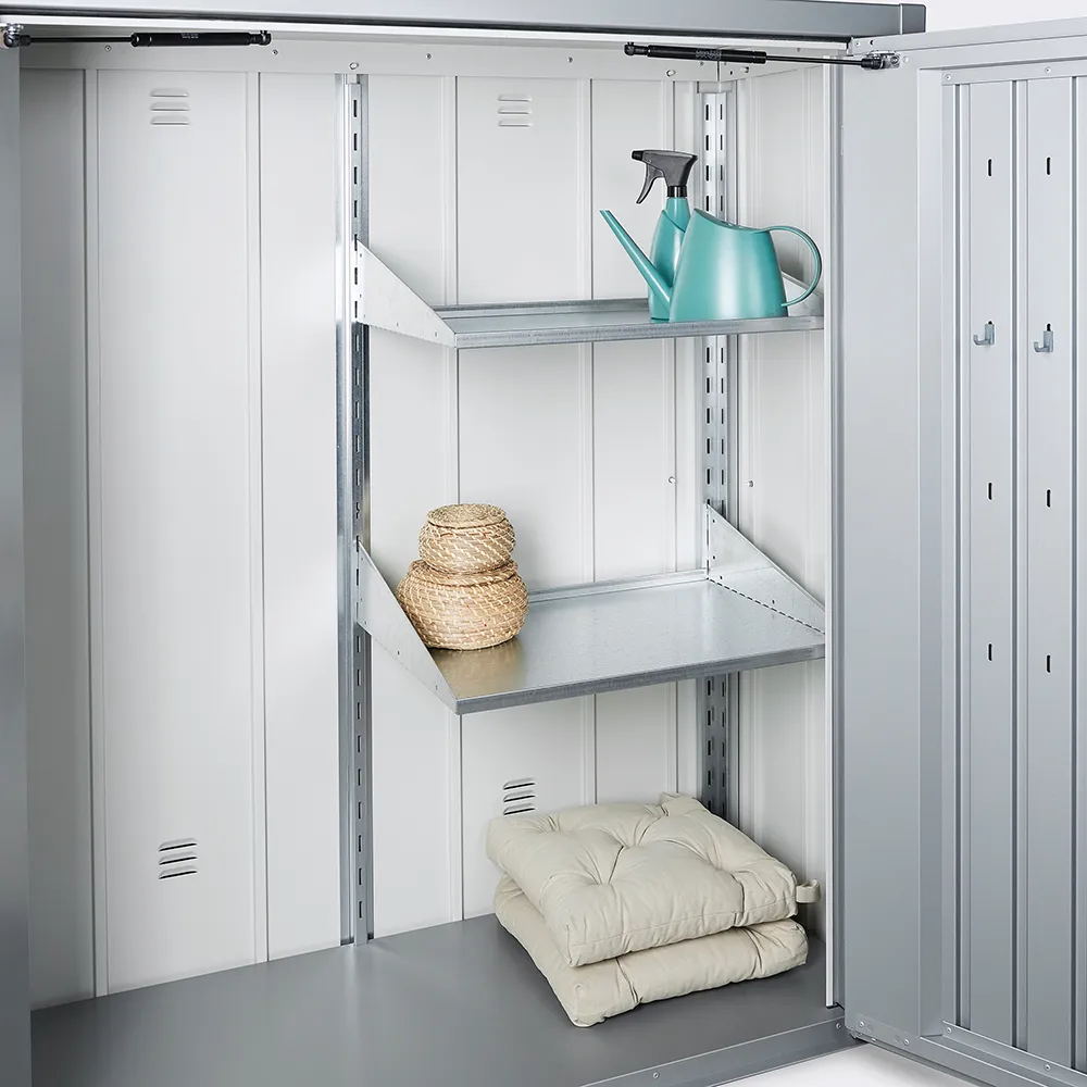 Romeo Terrasskåp L Metallic quartz grey