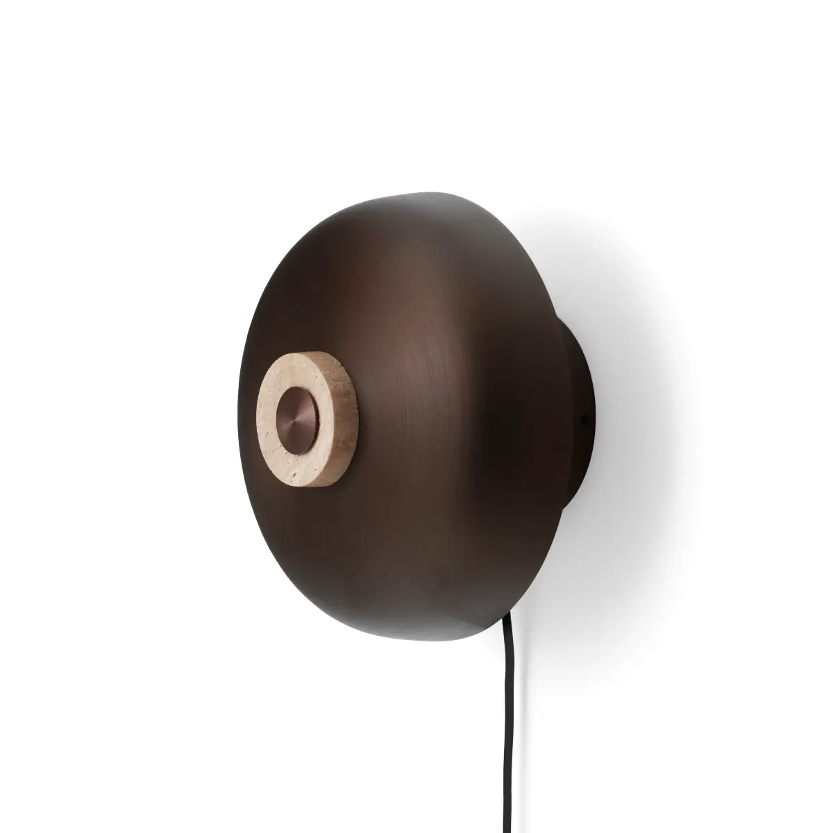 Audo CPH, Reverse Vägglampa Travertine, Sand/Alu. Bronzed