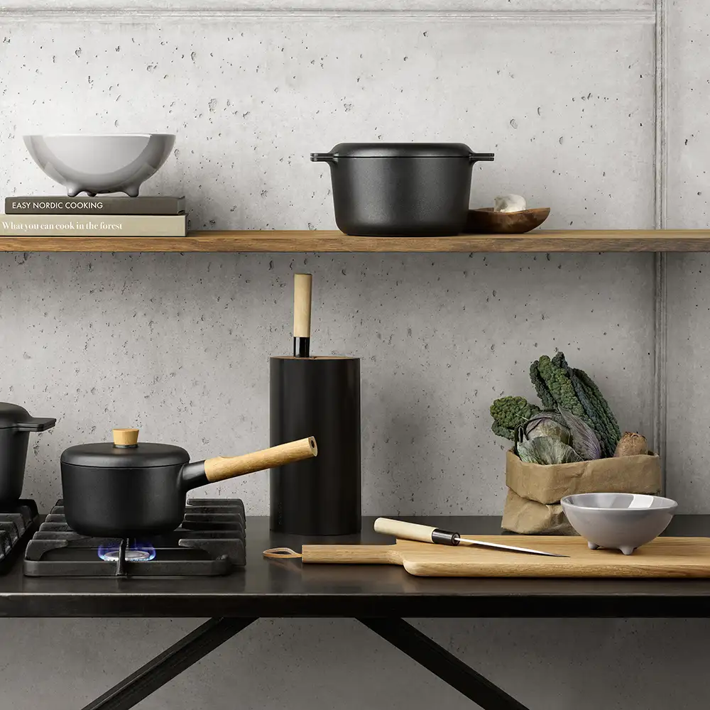 Alternativ bild 1 för Eva Solo Knivblock Nordic Kitchen Svart