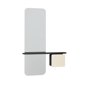 One More Look Spegel Svart ek/Pearl White