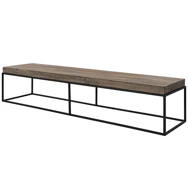 Produktfoto för Artwood, Mediabänk Carlisle 180x45 cm silver back