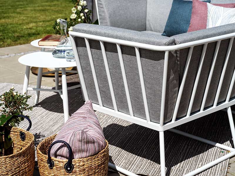 Vannes soffbord 60  cm vit 