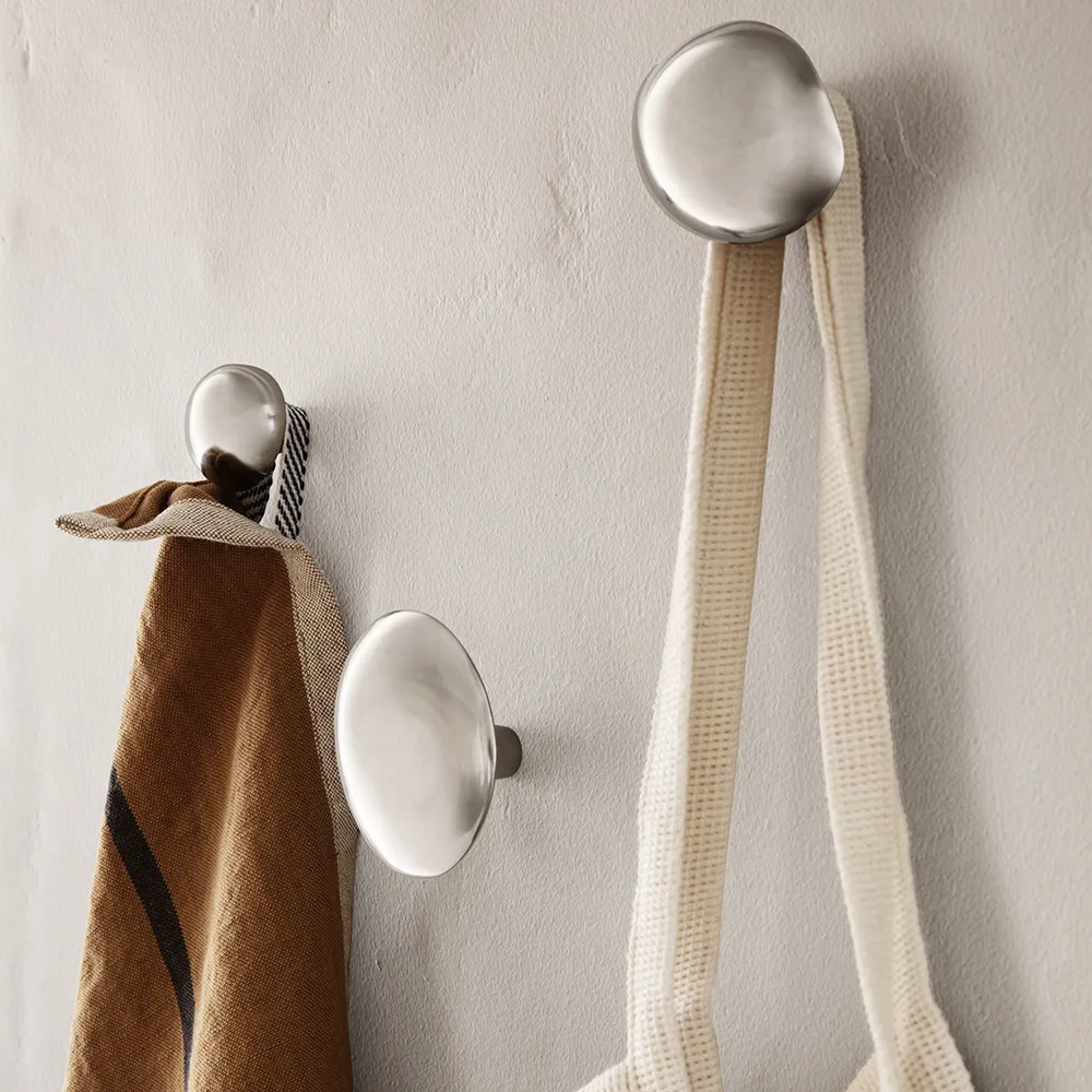 Alternativ bild 1 för ferm LIVING - Chanterelle Hook Brushed Stainless Steel
