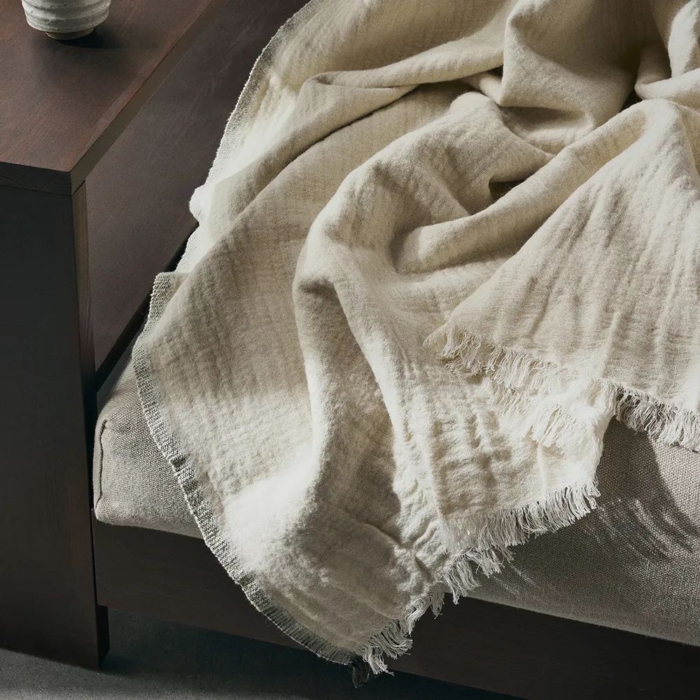 Weaver Pläd - Off-white