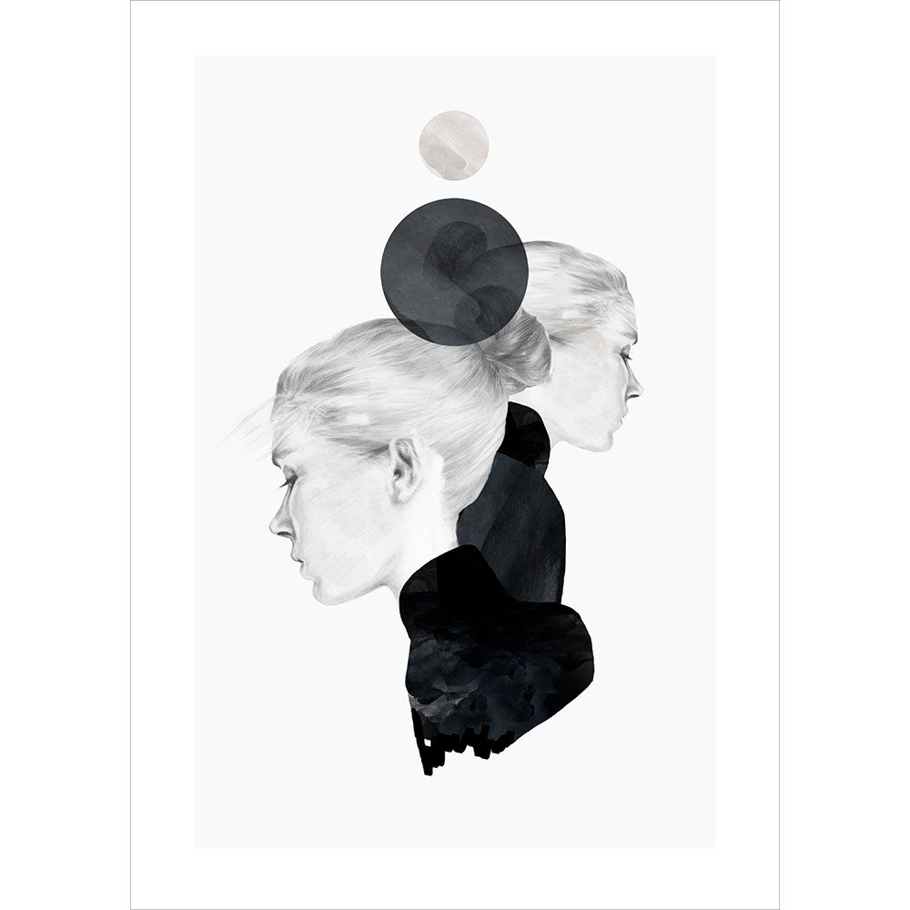 Anna Bülow, Anna Bülow poster  Black Marble 30x40 cm 220g/signerat