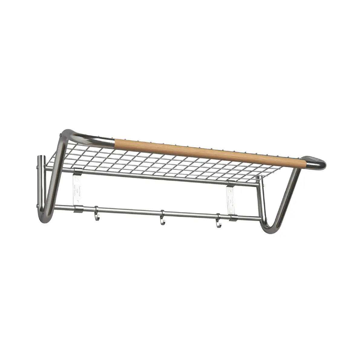 Funk Hatthylla 122 cm Rostfritt stål Ek