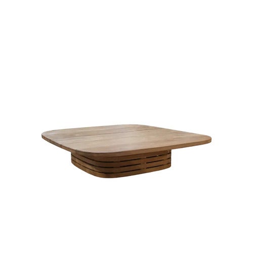 Mellow soffbordunderrede kvadratisk f/bordsskiva 144x144 cm Teak