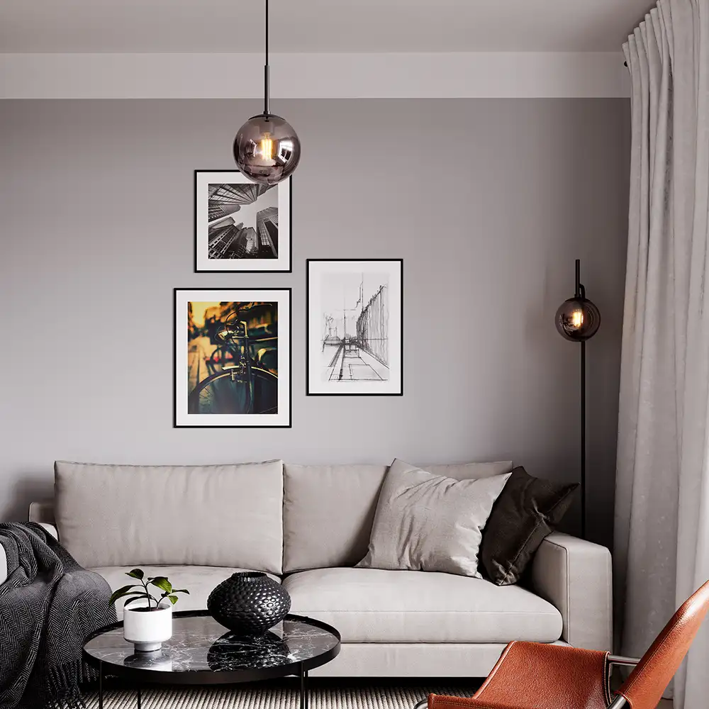 Boyle Golvlampa Rökgrå