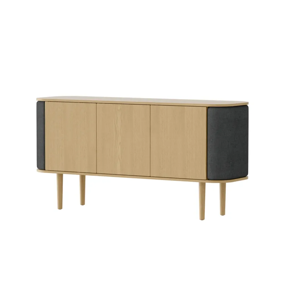 umage, treasures 3-dörrars skåp ek/shadow