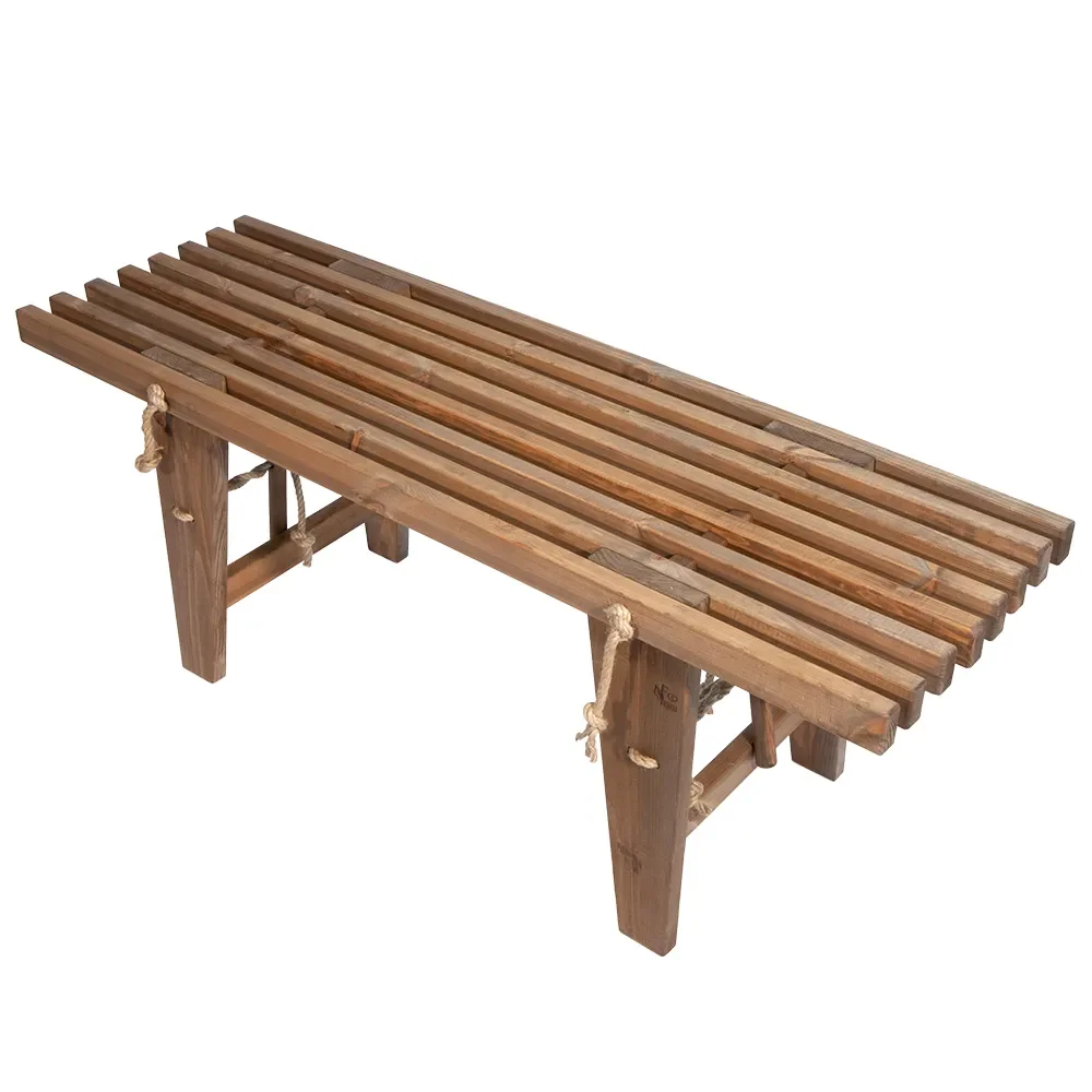 EcoBench 120 cm Furu Brun Oljad