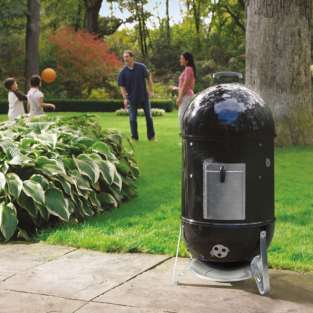 Smokey mountain cooker 47 cm svart gjutjärn 