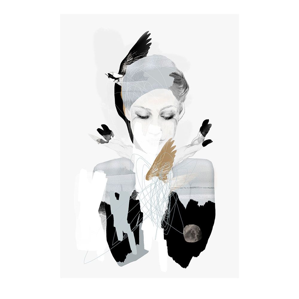 Anna Bülow, Anna Bülow poster  Let Go 01 30x40 cm