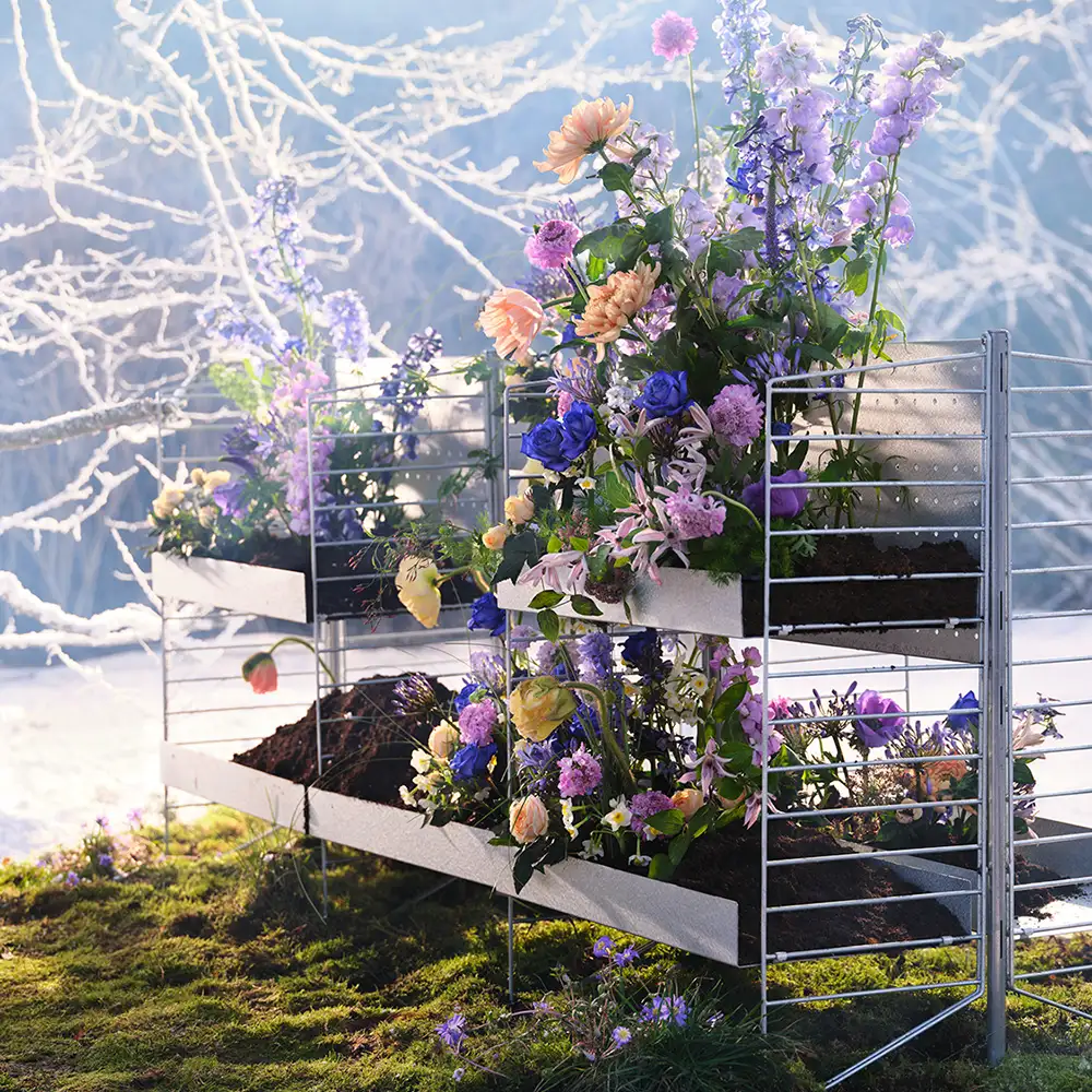 Golvgavel 85x30 cm Galvaniserad