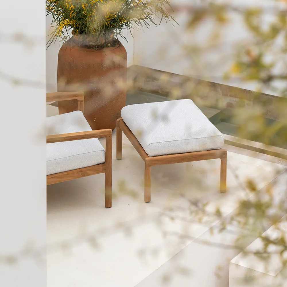 Jack Fotpall Teak/Off White 