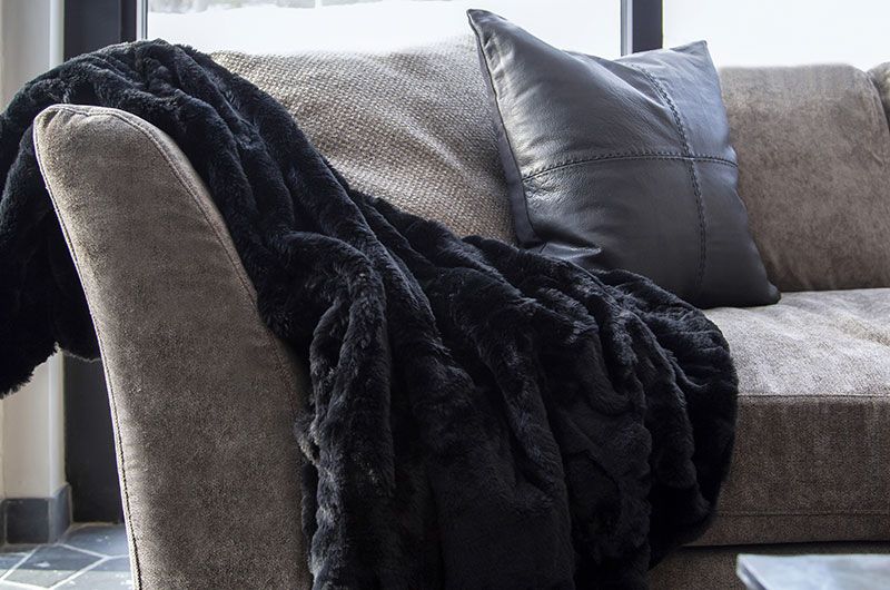 Kuddfodral Celine Black 60X40 Cm