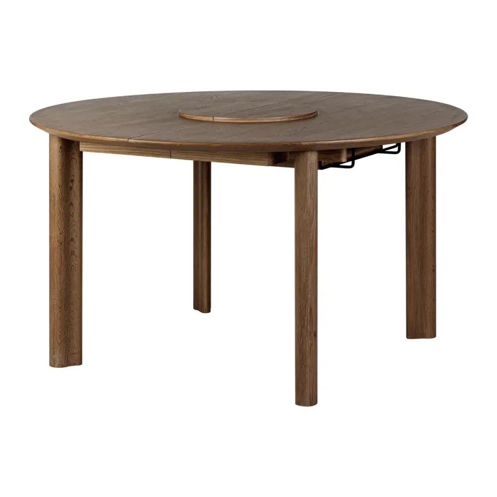 Comfort Circle Matbord med förlängning Dark Oak