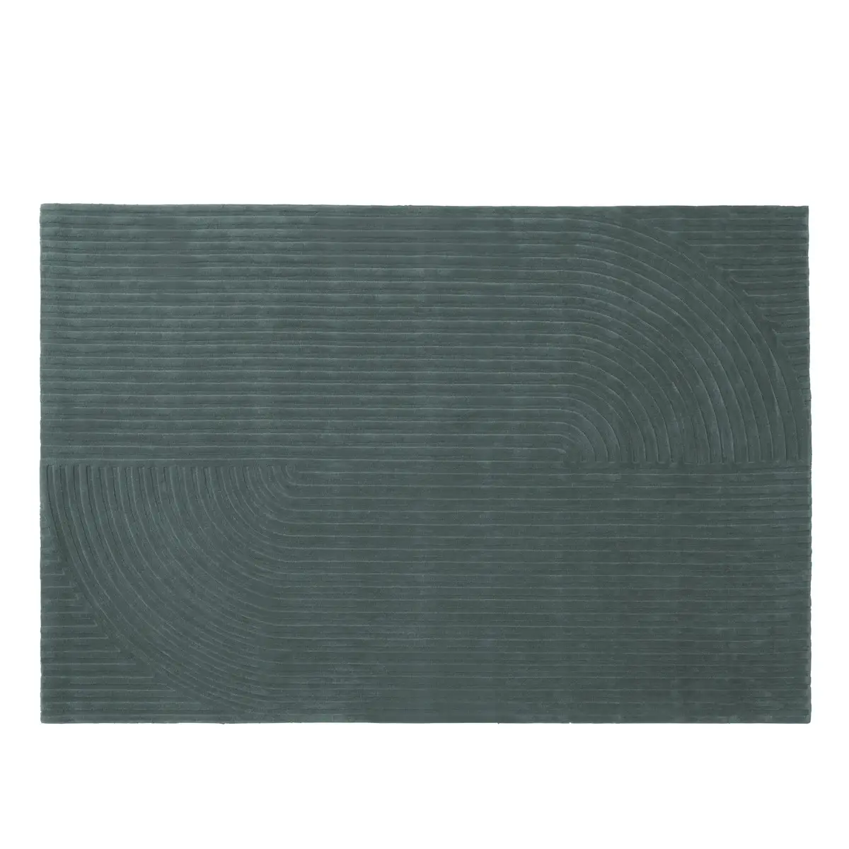 Muuto, Relevo Matta Quattro - 200 x 300 cm - Dark Green Muuto