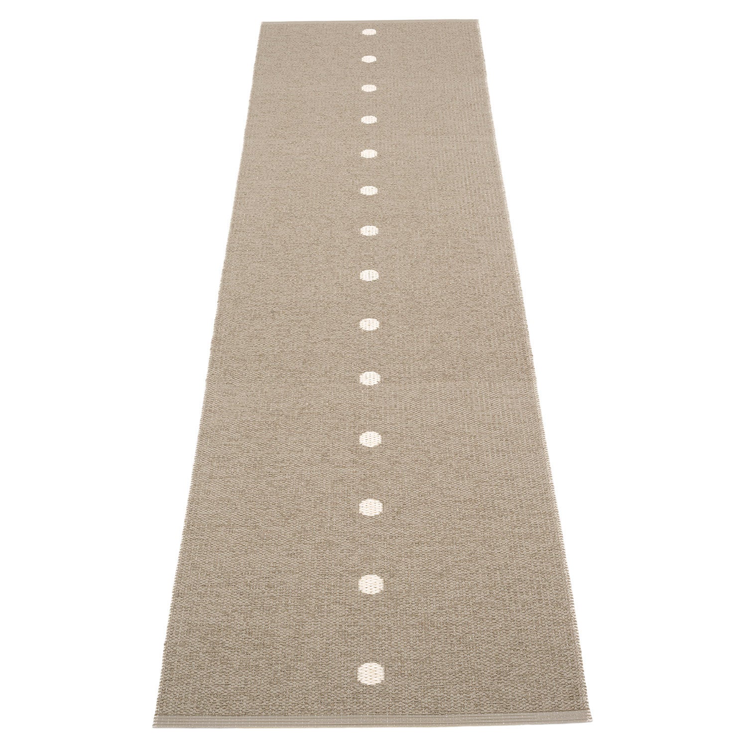 pappelina, peg matta 70x280 cm dark linen / vanilla