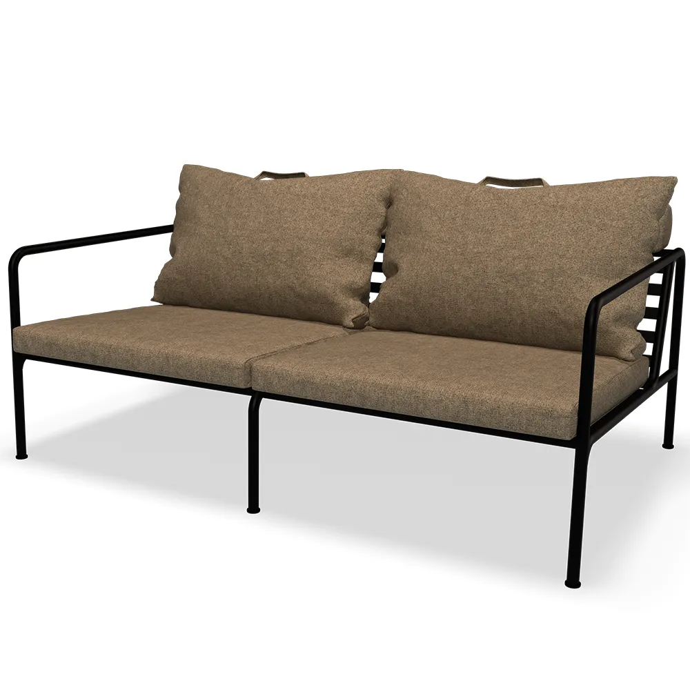 Houe Avon 2-sits soffa Papyrus/Black