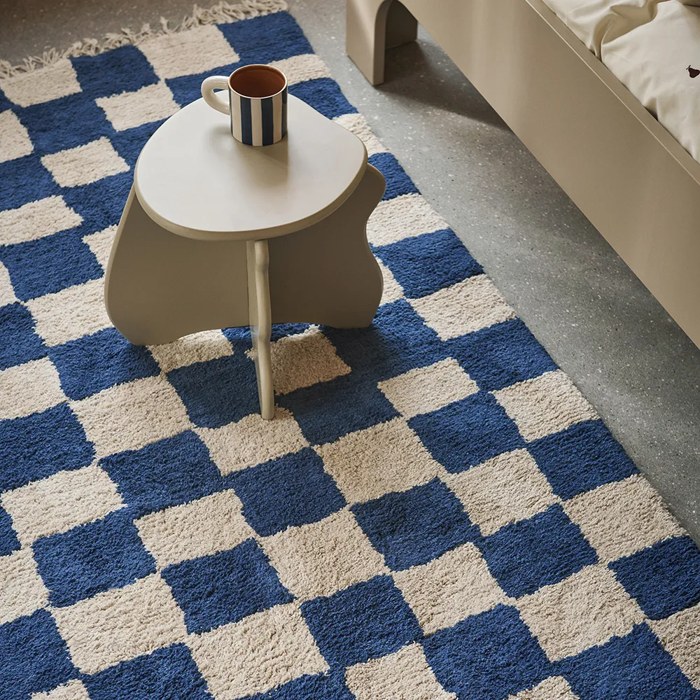 Tvättbar Matta Mara Deep Blue