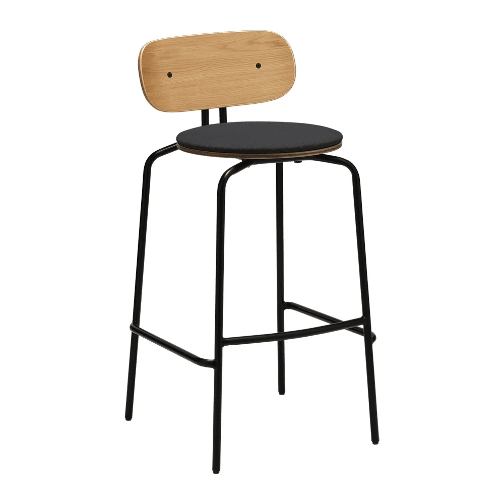 Curious Barstol Ek/Svart Shadow