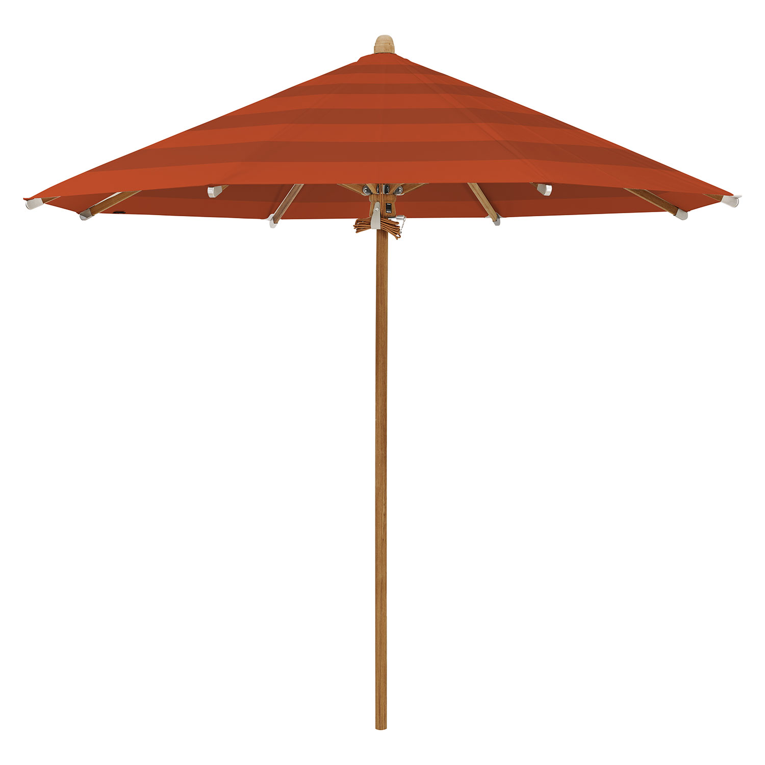 Teakwood parasoll 350 cm kat.5 682 cayenne Glatz