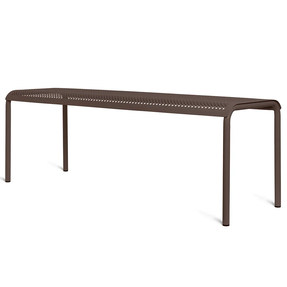 Produktfoto för Ferm Living - Dapple Bench - Trädgårdsbänk - Dark Chocolate - W130 x D39.8 x H45 CM