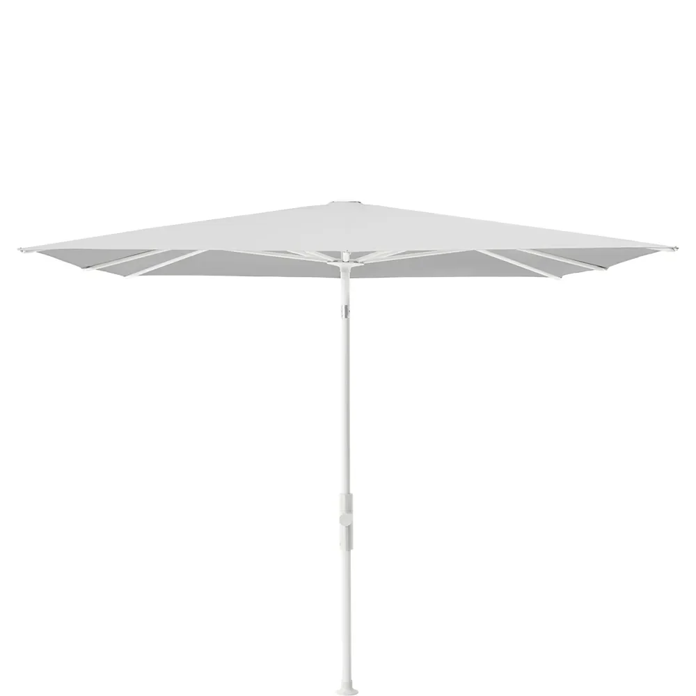 Glatz, Twist parasoll 240x240 cm matt white Kat.5 550 Cement