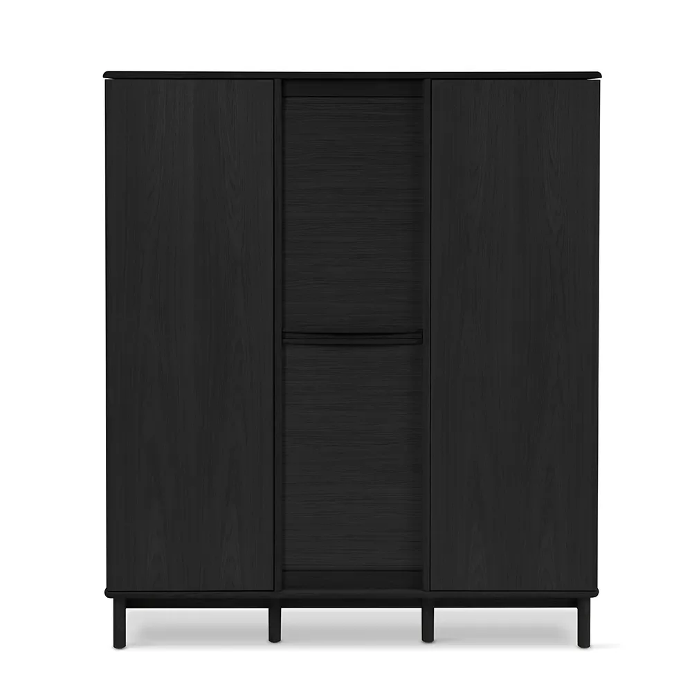 skovby, sm546 hög skänk svart lackad ek