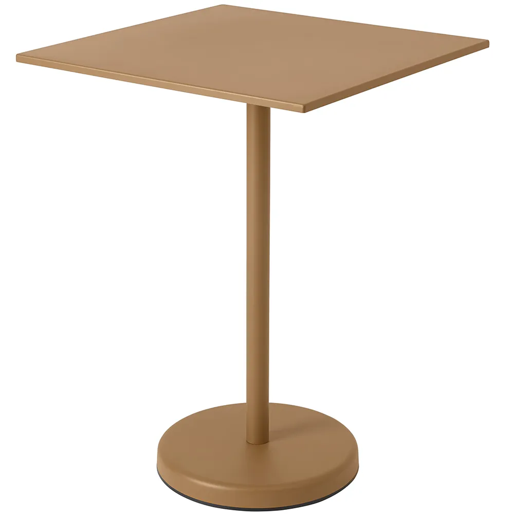 muuto, linear steel barbord 70x70 h: 95 cm burnt orange