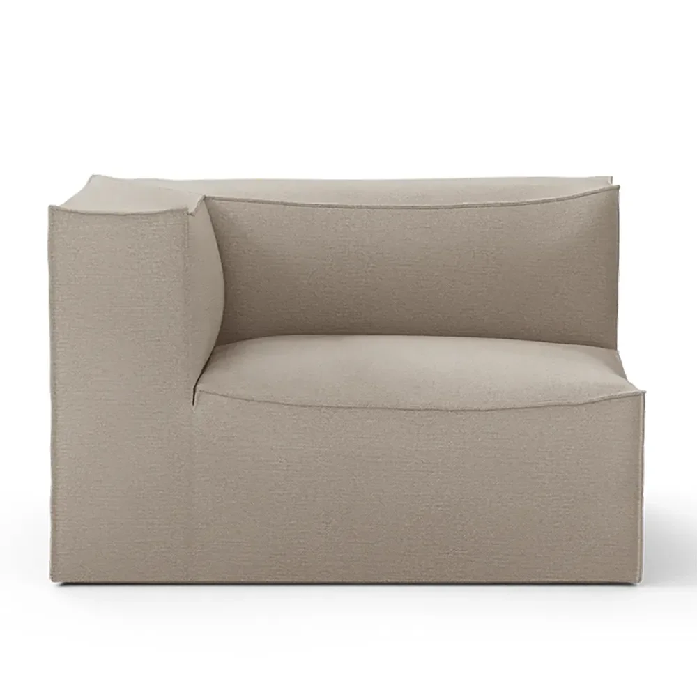 Ferm Living, Catena Sofa Armrest Left S400 - Cotton Linen - Natural