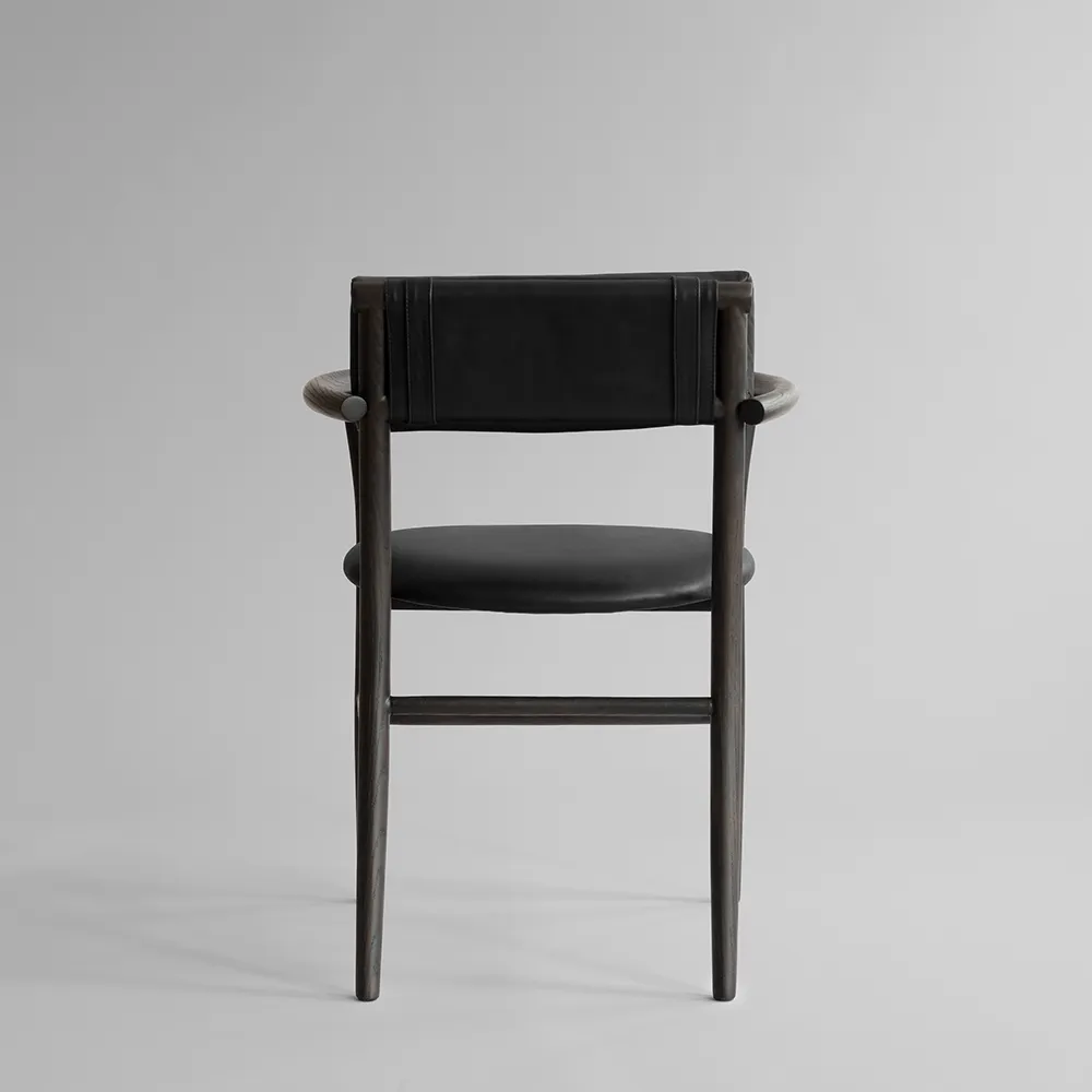 Nama Karmstol - Coffee Black, Aniline Leather