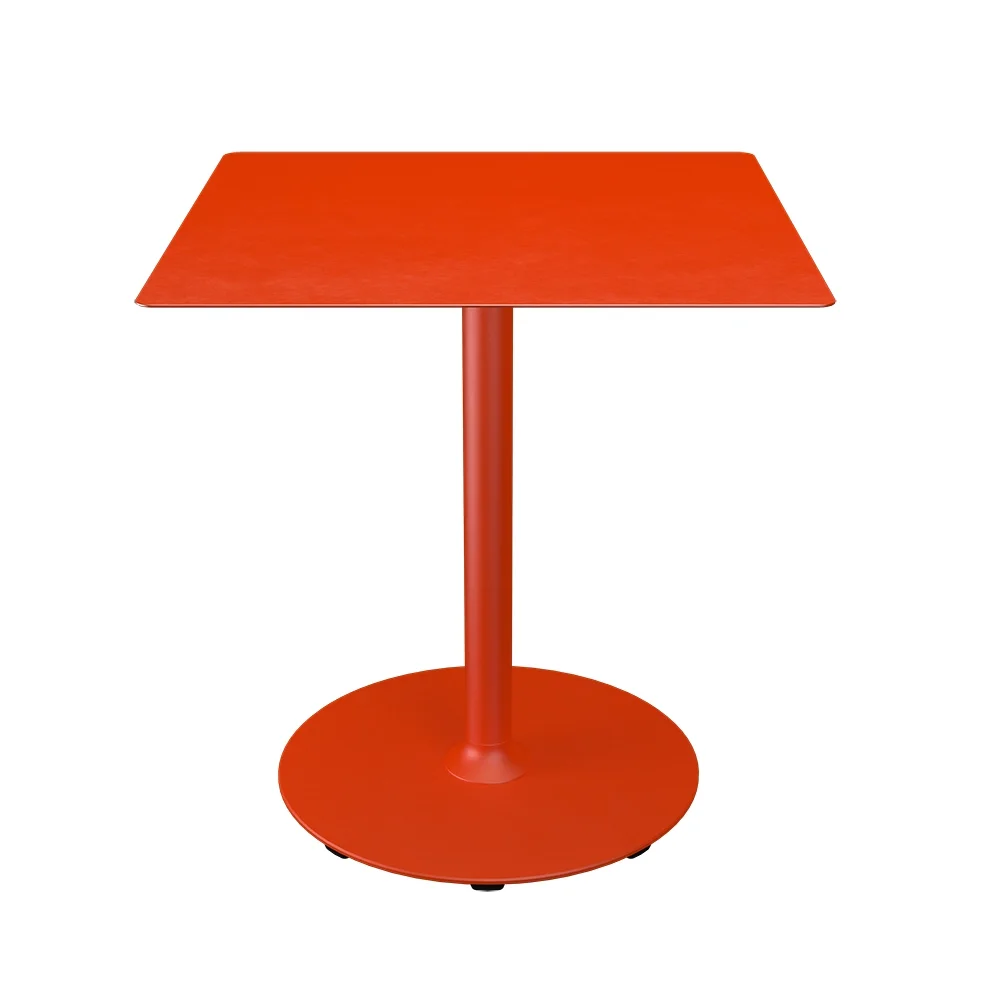 houe, pico cafébord 70x70 cm, rund bas cayenne