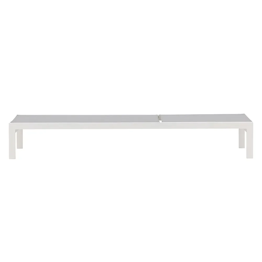 Copacabana Solsäng Vit/Grå  2-pack