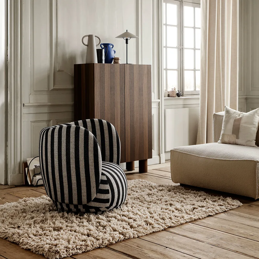 Rico Lounge Fåtölj Louisiana - Sand/Black