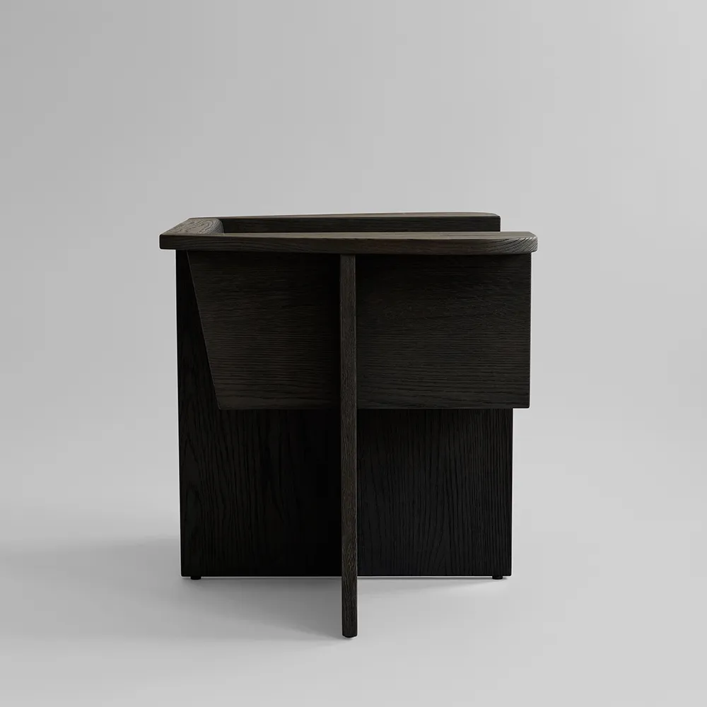 Brutus Loungefåtölj- Coffee Black Oak