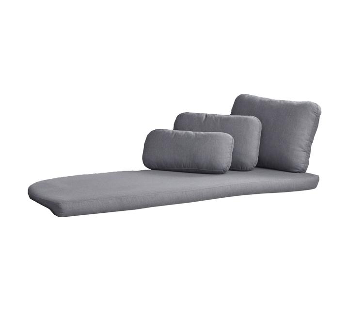 cane-line, savannah daybed dynset höger grå, sunbrella natte