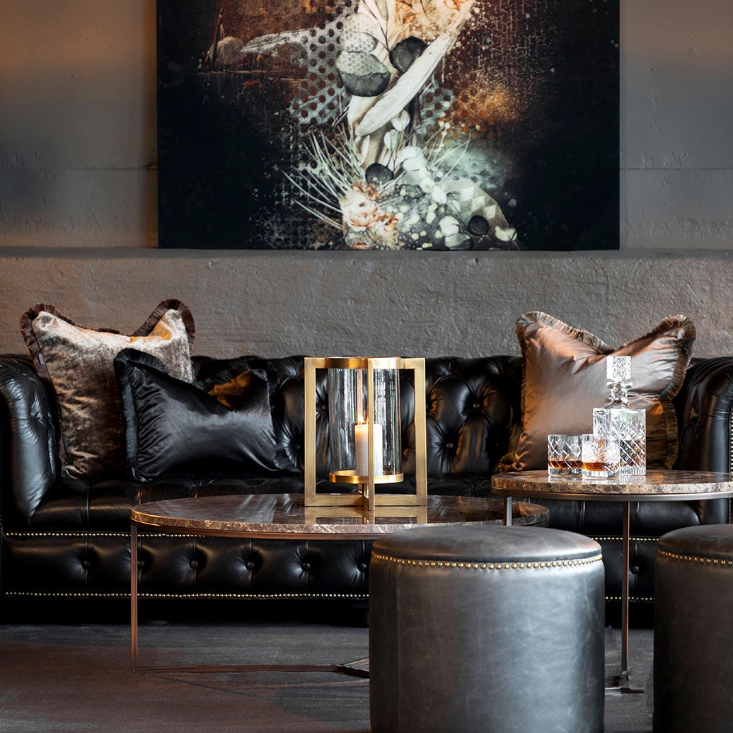 Garda Velvet Beige Kuddfodral Fringe 60X40