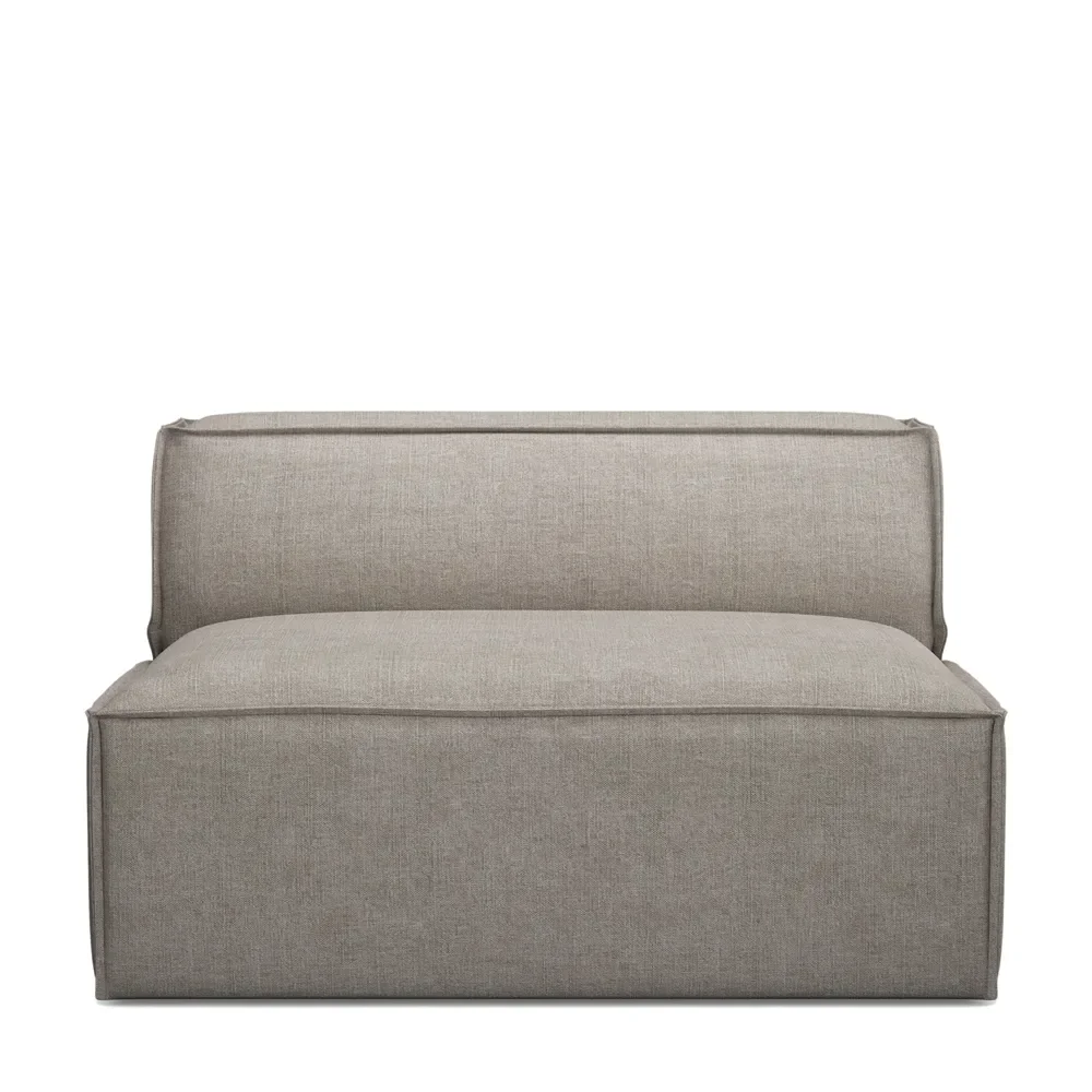 Riviera Maison, The Jagger Mittmodul 125 cm washed cotton stone